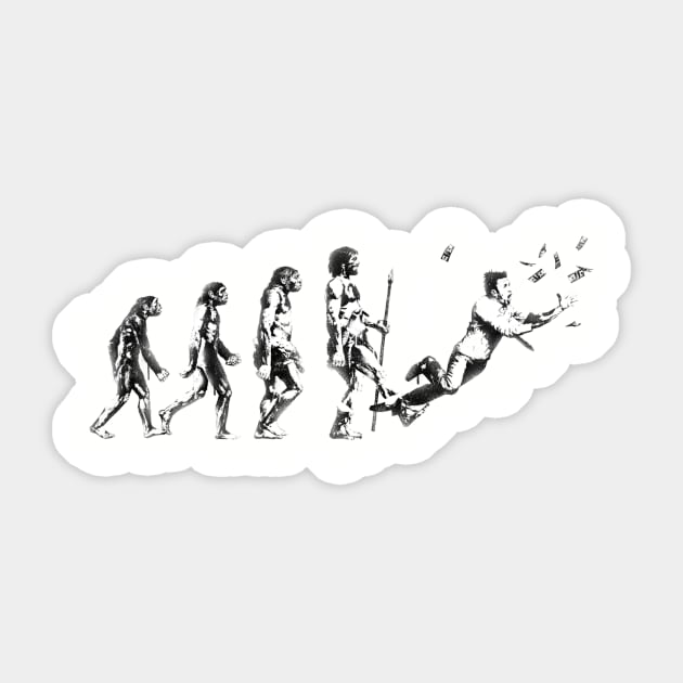 The Fall of Man Sticker by Gammaray